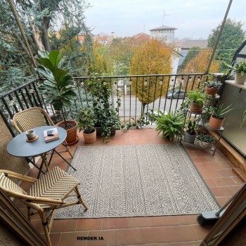 CASALE MONFERRATO - SALITA SANT'ANNA - ALLOGGIO CON DUE AMPI TERRAZZI